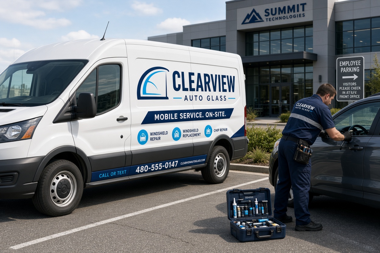 Mobile fleet glass service