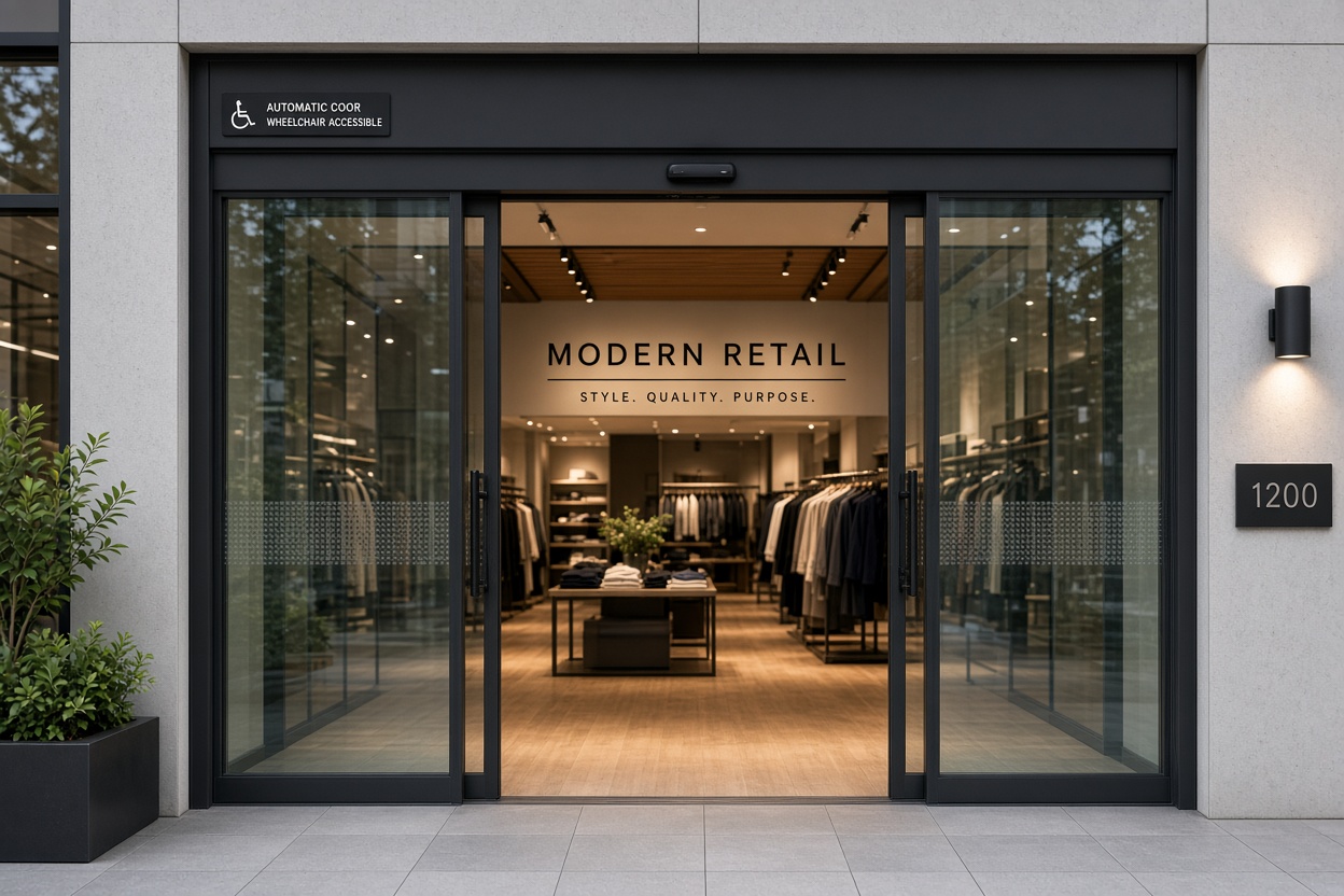 ADA automatic sliding door
