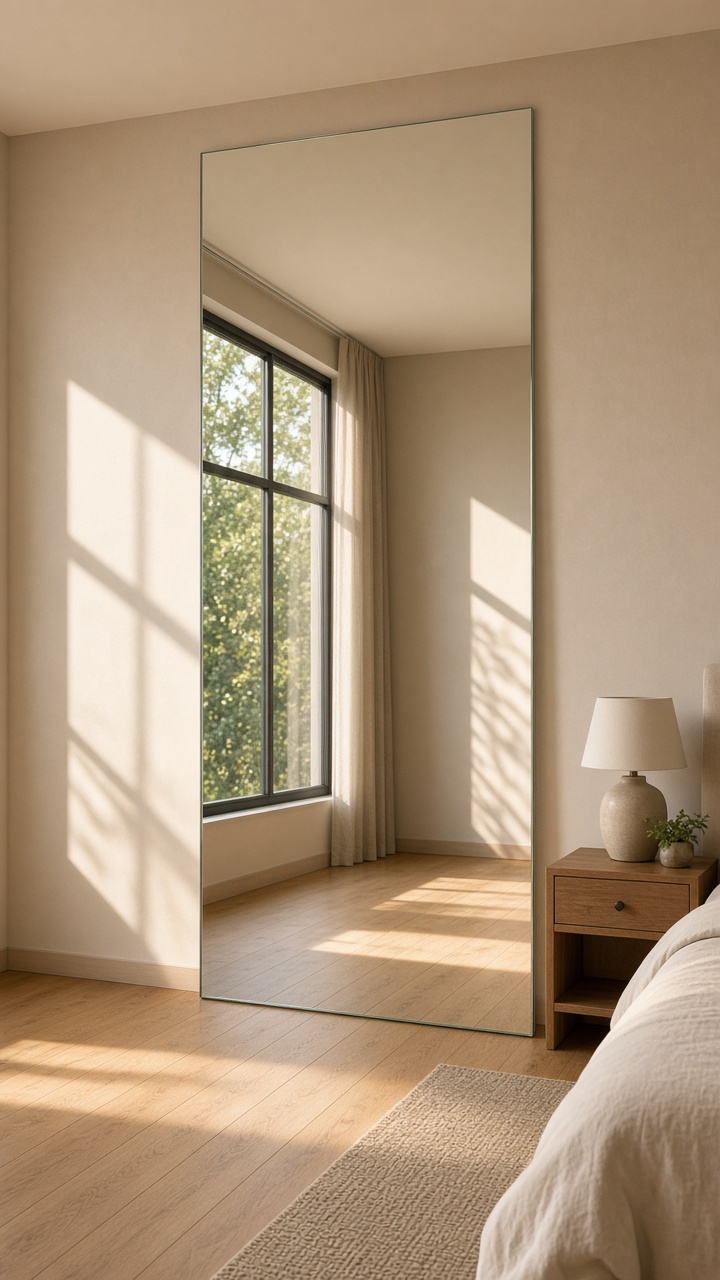 Full length dressing mirror bedroom
