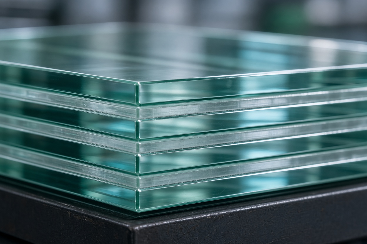 Tempered and laminated commercial glass