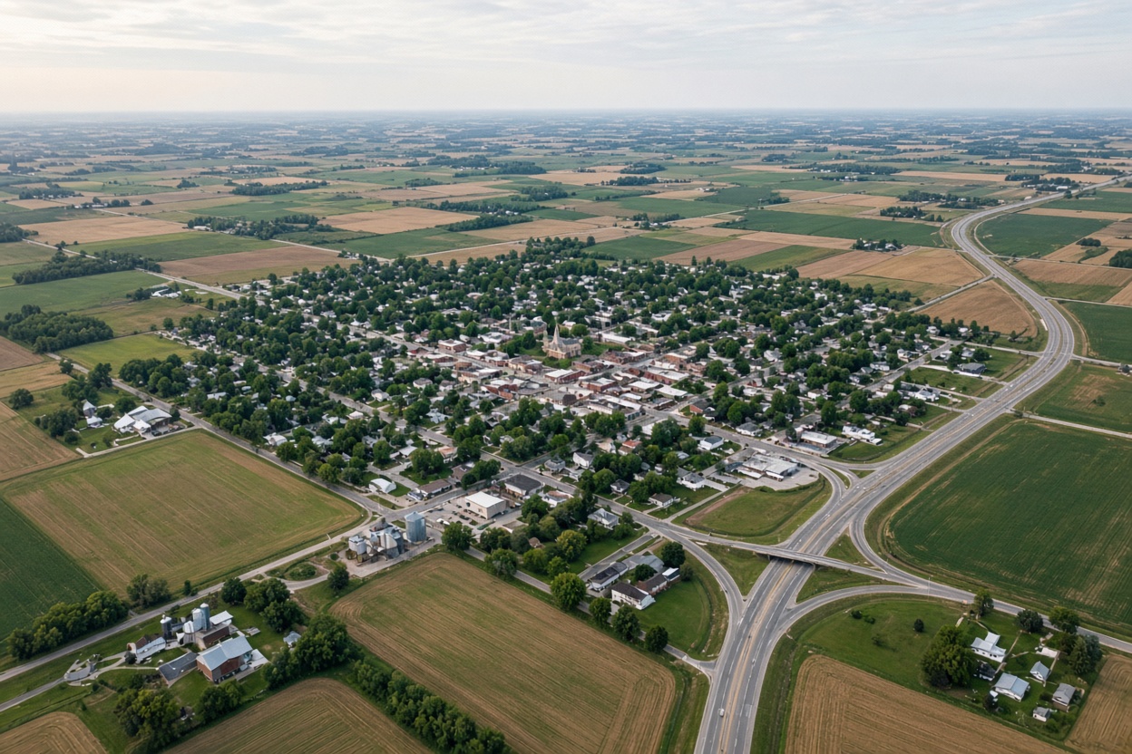 Aerial view Eaton County Michigan