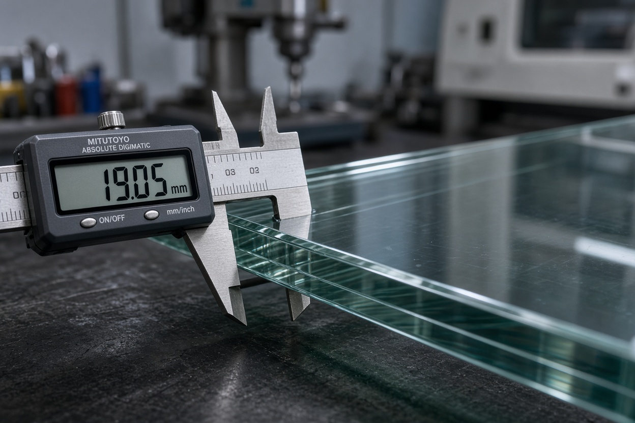 Thick tempered glass edge