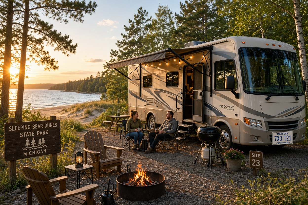 RV at campground
