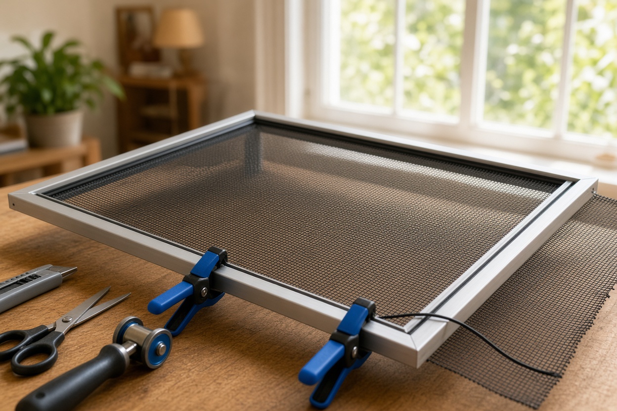 Window screen repair new mesh