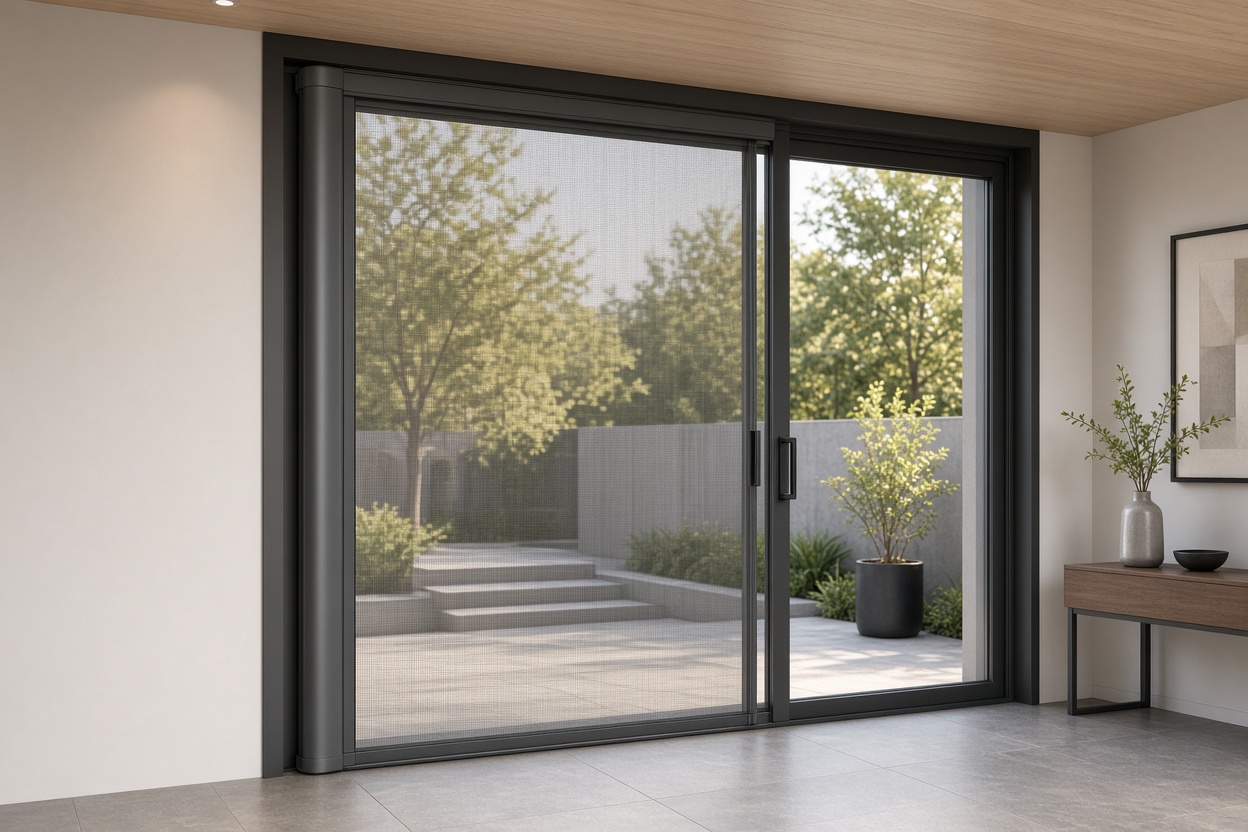 Retractable screen door cassette