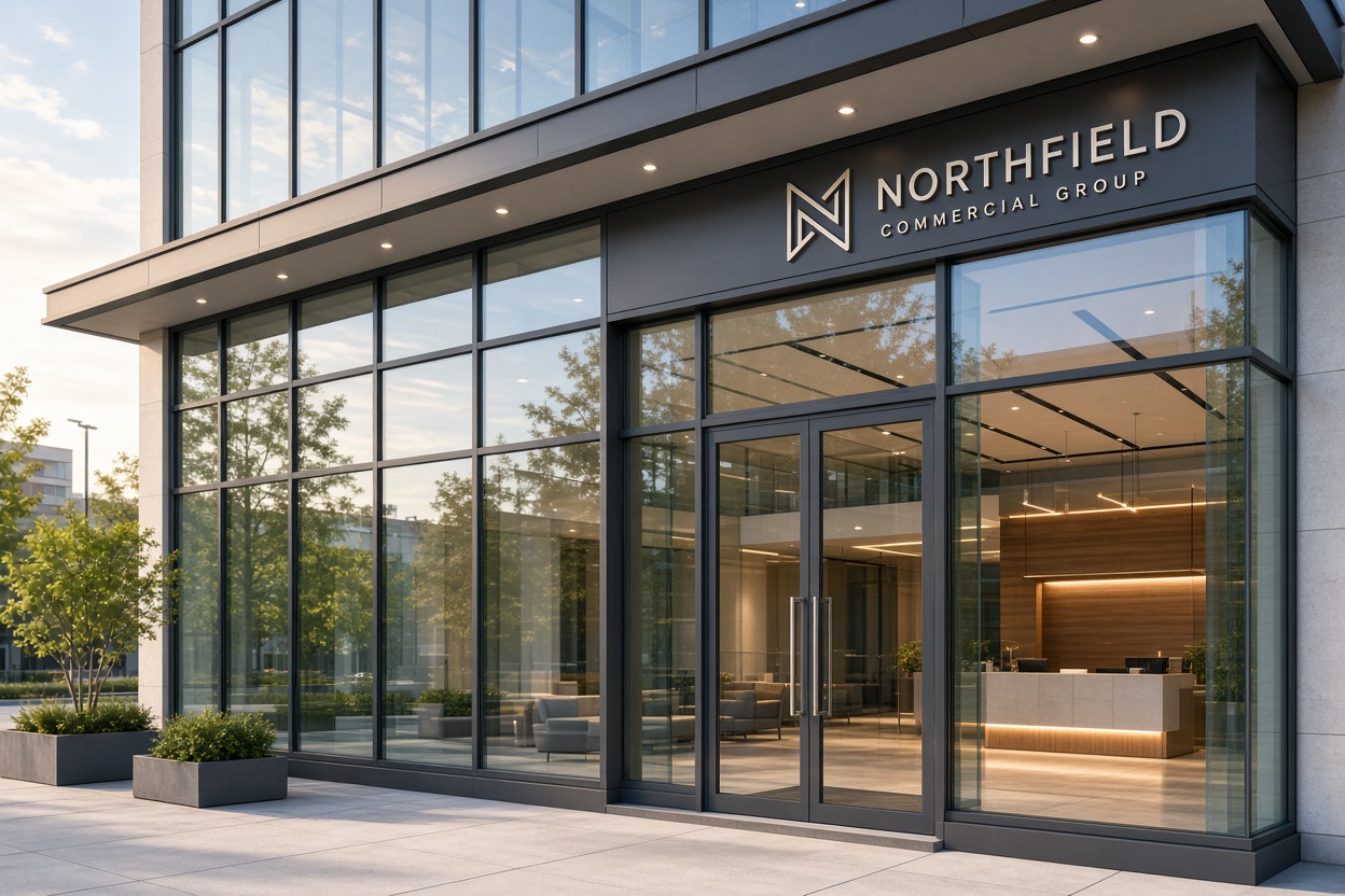 Storefront glass facade system